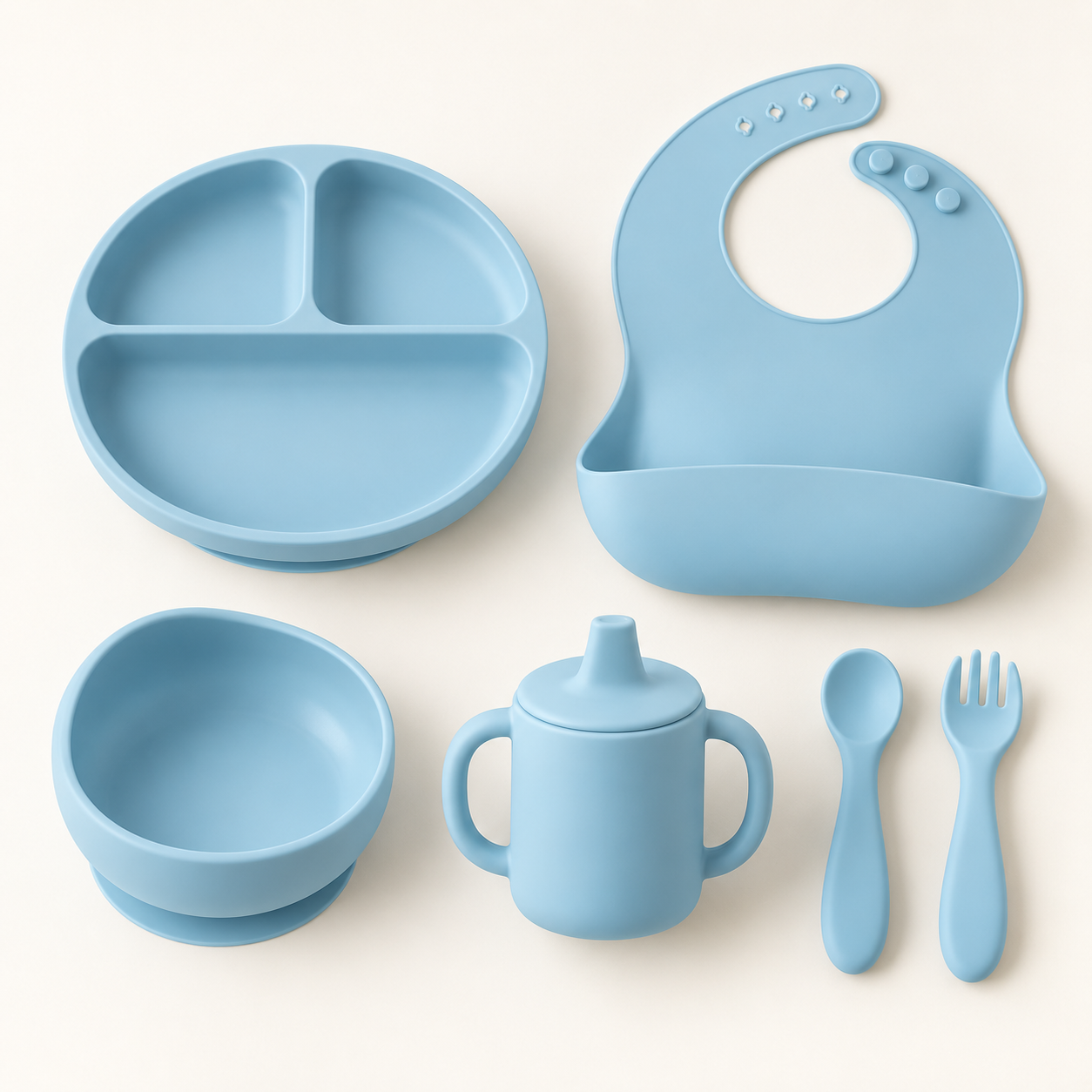 Kit de alimentación mimube - 6 pzas (Azul Claro)