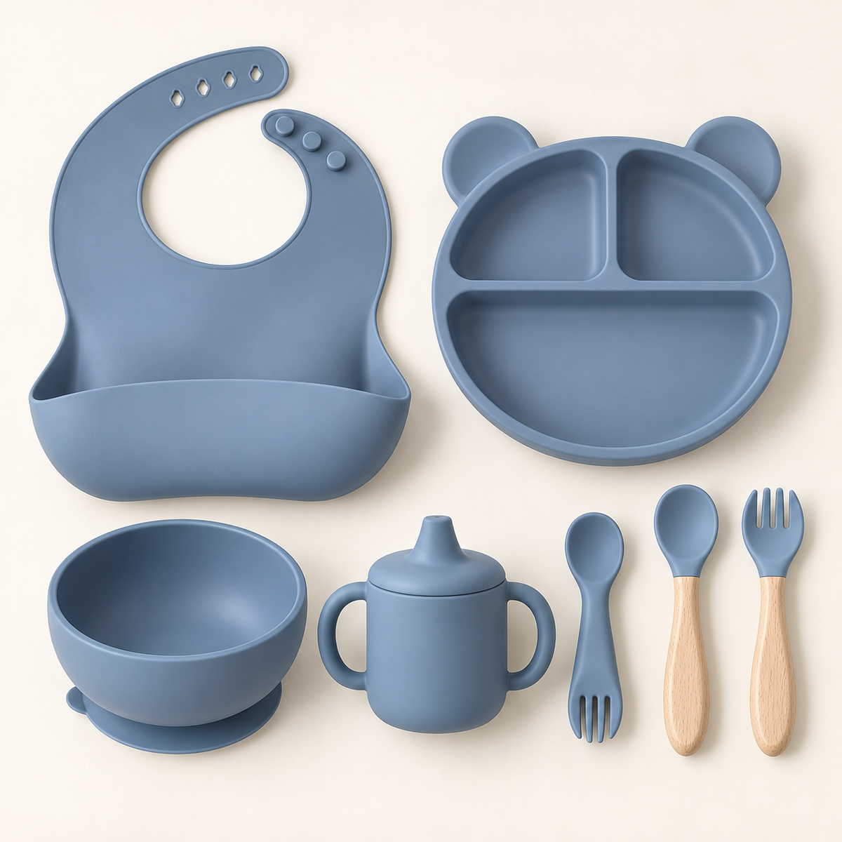 Kit de alimentación mimube – 7 piezas (Azul)